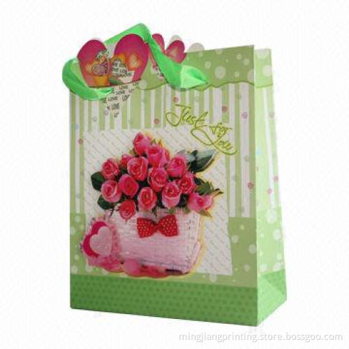 New Design 3D Fashionable Gift Bag with Hot Stamping, OEM and ODM Orders Welcomed